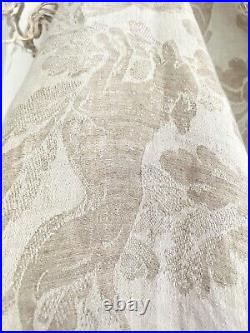 Rare antique French TROUSSEAU floral DAMASK LINEN TABLECLOTH double MPm c1900 Rare antique French TROUSSEAU floral DAMASK LINEN TABLECLOTH double MPm c1900