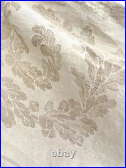Rare antique French TROUSSEAU floral DAMASK LINEN TABLECLOTH double MPm c1900 Rare antique French TROUSSEAU floral DAMASK LINEN TABLECLOTH double MPm c1900
