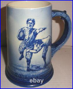 Rare antique Lenox CAC Ceramic Art Company porcelain mug early football or rugby
