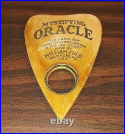 Rare antique MYSTIFYING ORACLE PLANCHETTE early WILLIAM FULD OUIJA BOARD 56001
