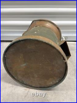 Rare antique Midland copper fire fighter bucket, 19th or early 20th century