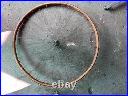Rare antique constrictor wooden bicycle wheel