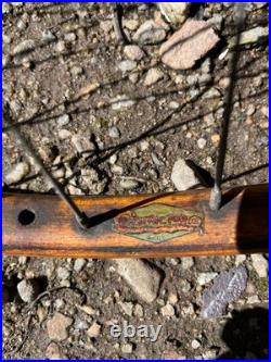 Rare antique constrictor wooden bicycle wheel