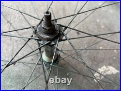 Rare antique constrictor wooden bicycle wheel