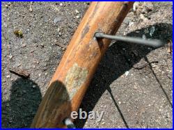 Rare antique constrictor wooden bicycle wheel
