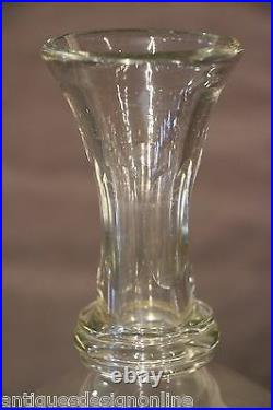 Rare antique early 18th century wine carafe cut glass bottle Georgian decanter