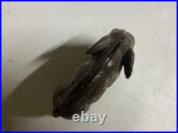 Rare antique early 1900's cast iron figural elephant still coin money bank