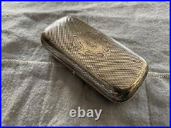 Rare antique early Imperial Russian Silver Art Nouveau Cigar Cigarette Case