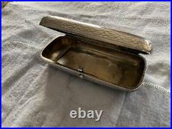 Rare antique early Imperial Russian Silver Art Nouveau Cigar Cigarette Case