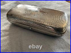 Rare antique early Imperial Russian Silver Art Nouveau Cigar Cigarette Case