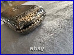 Rare antique early Imperial Russian Silver Art Nouveau Cigar Cigarette Case