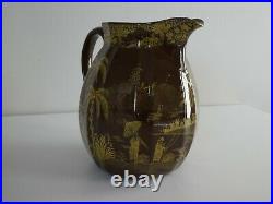 Rare antique early Swansea Cambrian Boy With Whip jug c1800