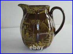 Rare antique early Swansea Cambrian Boy With Whip jug c1800