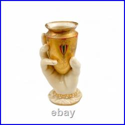 Rare antique early Victorian Royal Worcester Mrs Hadley's Hand figurine 1865