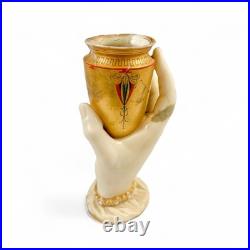 Rare antique early Victorian Royal Worcester Mrs Hadley's Hand figurine 1865