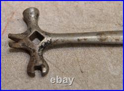Rare antique early multi tool hammer hook wrench collectible vintage implement Rare antique early multi tool hammer hook wrench collectible vintage implement