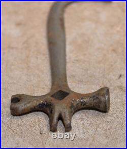 Rare antique early multi tool hammer hook wrench collectible vintage implement Rare antique early multi tool hammer hook wrench collectible vintage implement
