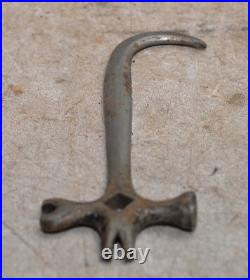 Rare antique early multi tool hammer hook wrench collectible vintage implement Rare antique early multi tool hammer hook wrench collectible vintage implement