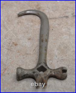 Rare antique early multi tool hammer hook wrench collectible vintage implement Rare antique early multi tool hammer hook wrench collectible vintage implement