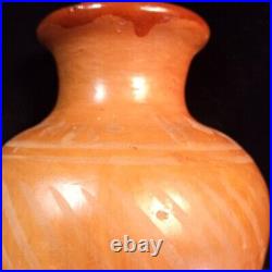 Rare antique earthenware vase pot Red Clay Primitive Early Folk Indigenous Rare antique earthenware vase pot Red Clay Primitive Early Folk Indigenous
