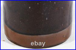 Rare antique redware oyster jar early 19th century tobacco pickling butter jelly