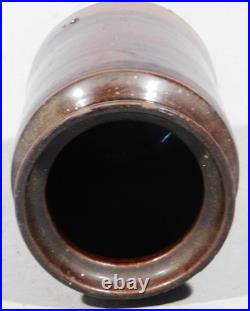 Rare antique redware oyster jar early 19th century tobacco pickling butter jelly