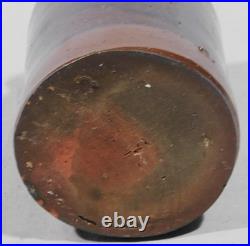 Rare antique redware oyster jar early 19th century tobacco pickling butter jelly