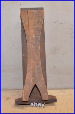 Rare antique shoe shine box patent June 22 1880 cast iron & wood tool early