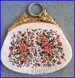 Rare & beautiful early 20thC Chinese embroidered handbag