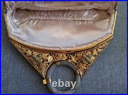 Rare & beautiful early 20thC Chinese embroidered handbag