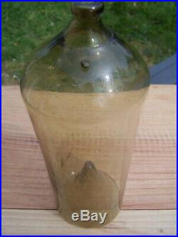 Rare early 18th Rosoglio glass bottle austria alpine antique flasche pontil old