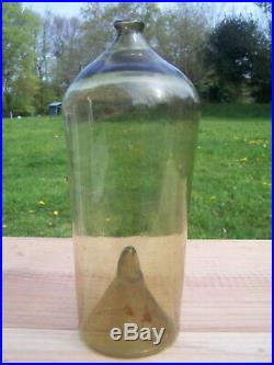 Rare early 18th Rosoglio glass bottle austria alpine antique flasche pontil old