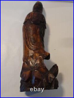 Rare early 19th century Chinese carved wood figure of Guanyin c1800-1820 Rare early 19th century Chinese carved wood figure of Guanyin c1800-1820