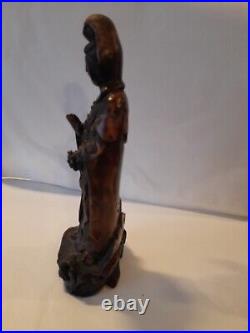 Rare early 19th century Chinese carved wood figure of Guanyin c1800-1820 Rare early 19th century Chinese carved wood figure of Guanyin c1800-1820