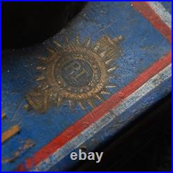 Rare early 20th century French tin metal soldier's family's donation box