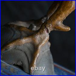 Rare early 20th century French tin metal soldier's family's donation box