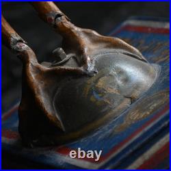 Rare early 20th century French tin metal soldier's family's donation box