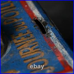 Rare early 20th century French tin metal soldier's family's donation box