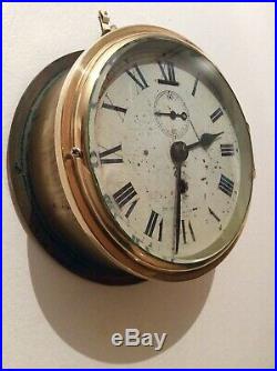 Rare early Military Ships Bulkhead clock by Smiths English Clocks 1940