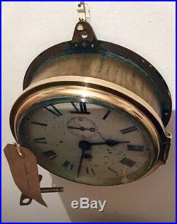 Rare early Military Ships Bulkhead clock by Smiths English Clocks 1940