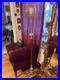 Rare_early_bronze_lamp_Edwardian_Corinthian_column_C1910_iridescent_glass_shade_01_sf
