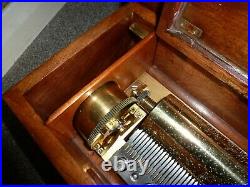 Rare early leaver wind cylinder music box