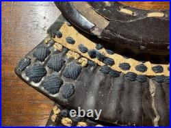 Rare early original Japanese samurai armour NODOWA gorget