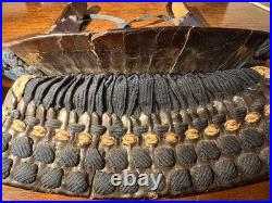 Rare early original Japanese samurai armour NODOWA gorget