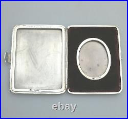 Rare solid silver novelty Traveling Pocket Photograph Case, early Asprey 1893