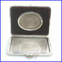Rare solid silver novelty Traveling Pocket Photograph Case, early Asprey 1893