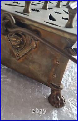 Rechaud Stove Antique Brass Early 20th Century Vintage Very Rare
