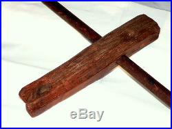 Rope Tightener for rope bed, rare, oak, T-handle, 12, early 1800