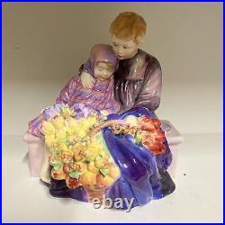 Royal doulton flowers sellers children hn 1206 rare colour way early