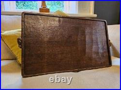 SUPERB RARE EARLY ROBERT MOUSEMAN THOMPSON TEA TRAY WITH 2 SIGNATURE MICE 1940's SUPERB RARE EARLY ROBERT MOUSEMAN THOMPSON TEA TRAY WITH 2 SIGNATURE MICE 1940's